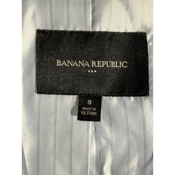 Banana Republic Women’s Blue Blazer Jacket Size 8 Tailored One Button - Picture 4 of 4